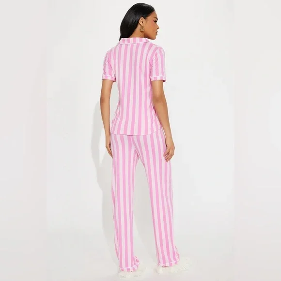 FINAL SALE 🏷️ Sleepy Dreams PJ Pant Set - Pink - Picture 2 of 5